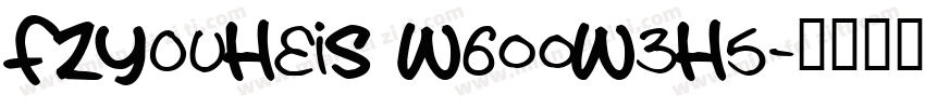FZYouHeiS W600W3H5字体转换